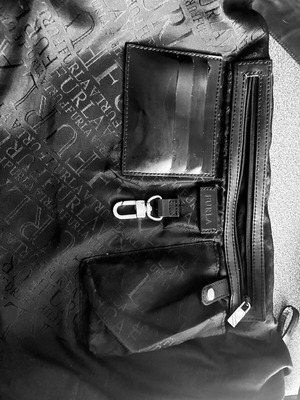 Furla shoulder bag, leather and waterproof material