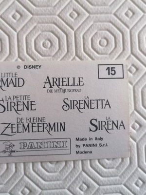 Little Mermaid The Little Mermaid Ariel Panini stickers like new, 156 pcs