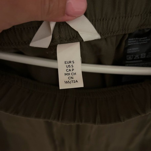 H&M summer pants like new, khaki, size S with stretch