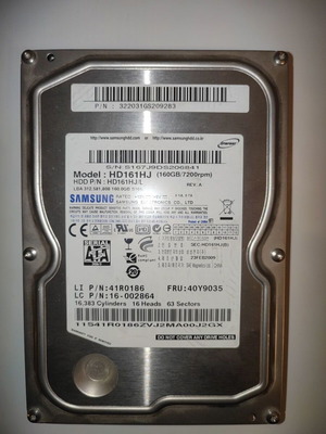 Samsung Spinpoint S166 HD161HJ hard drive used 160 GB