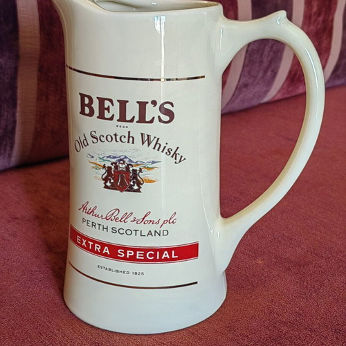 Vintage ceramic water jug Bell's Old Scotch Whisky