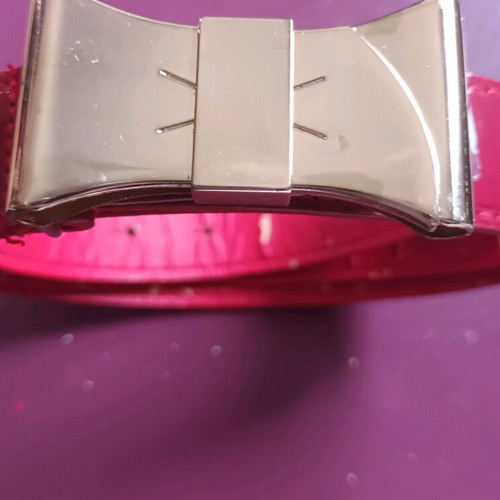Belt with bow used, red, size 105