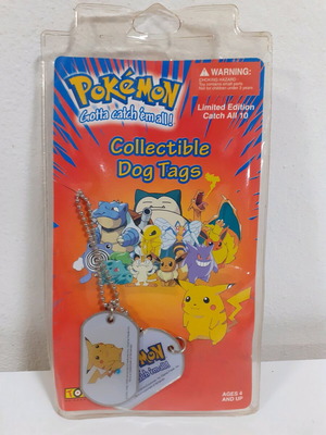 Pokemon collectible dog tags 1999 καινούργιο