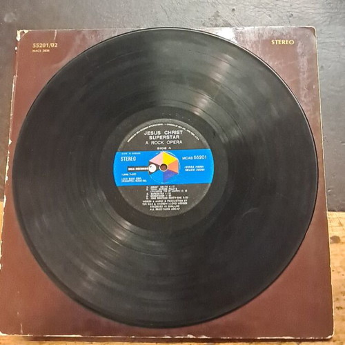Jesus Christ Superstar rock opera vinyl used, good condition with minor scratches