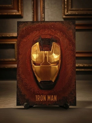 3D Printed Διακοσμητικό Iron Man Καινούργιο, Ανάγλυφο Art Panel