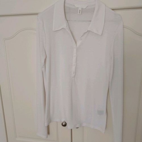 H&M Blouses with Collar Size M Like New, Black and White