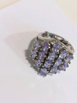 Silver ring new, size 53