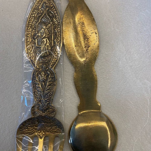 Decorative brass spoons new