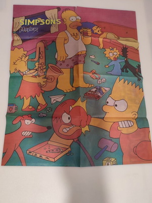 Simpsons αφίσα και κάρτα καινούργια με μικρό σχίσιμο