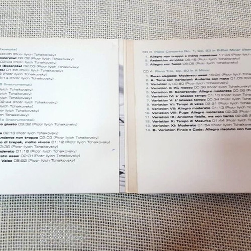 Tchaikovsky The Great Recordings 4XCD used, classical music