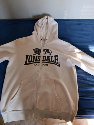 Lonsdale Ζακέτα μεταχειρισμένη, άσπρη, μέγεθος XL