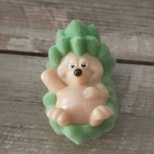 Kinder Ferrero Minifigures Cuddly Easter Hedgehogs used, set of 2