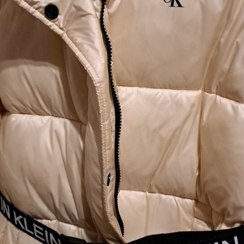 Calvin Klein puffer jacket gold like new, size L