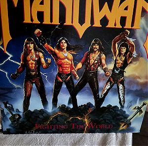 Manowar  Fighting The World Vinyl, LP, Limited Edition, Reissue, Gold