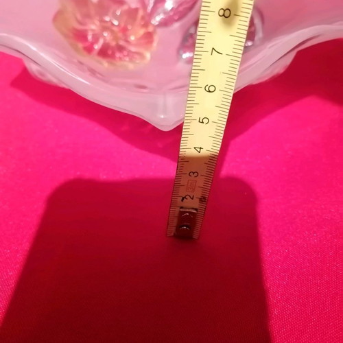 Vintage Mikasa Crystal floral centerpiece bowl