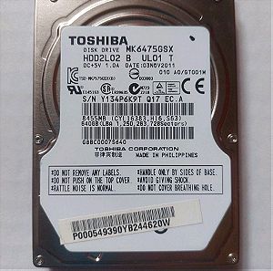 Toshiba HDD σκληρός δίσκος για laptop 640GB 91% υγεία