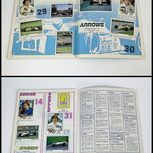 1980 Panini F1 Grand Prix Complete Sticker Set like new