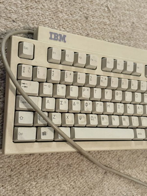 Retro σετ IBM πληκτρολόγιο και ποντίκι PS/2 μεταχειρισμένο