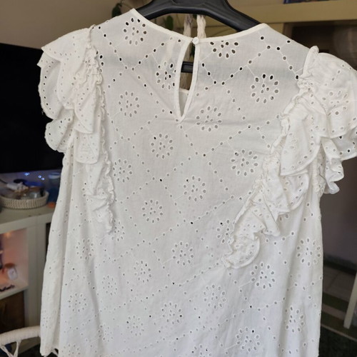 Stradivarius blouse white medium used