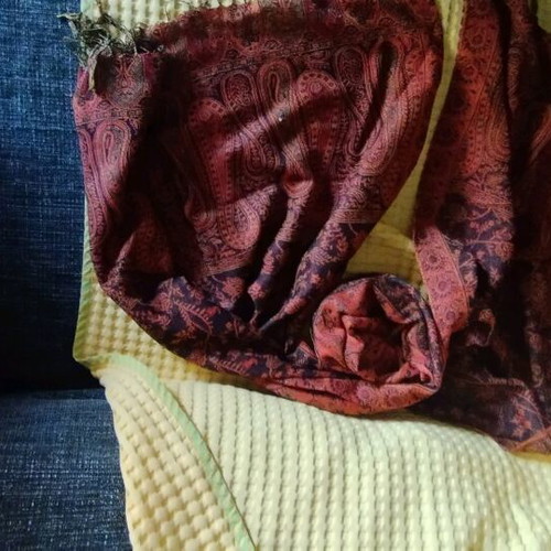 Back scarf with fringes new
