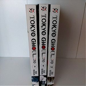 Tokyo ghoul:re manga volumes 8, 9 ,10