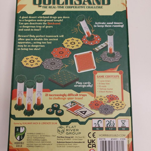 Quicksand board game like new, complete with English rules