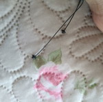 Bracelet with adjustable cord, like new, gray and gold