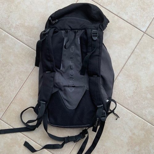 Backpack Quechua black, used, waterproof and durable
