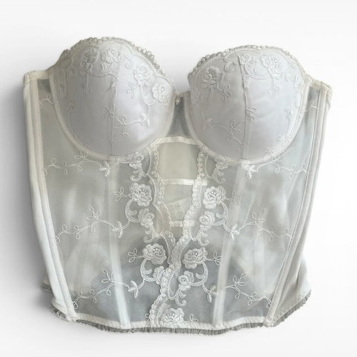 Luna Wedding White Lace Corset Bustier 80C