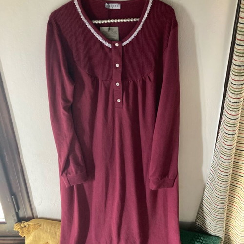 Rachel nightgown new, magenta color, Greek made Medium