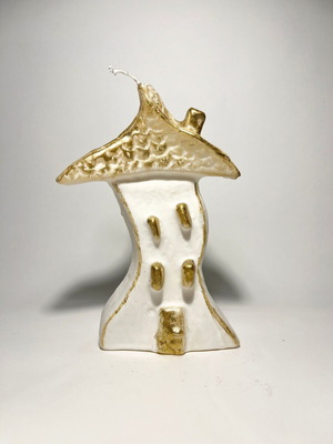 Wax house new, 20cm height, handmade