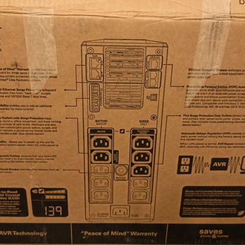 APC Back-UPS Pro 1500VA/865W used model BR1500GI