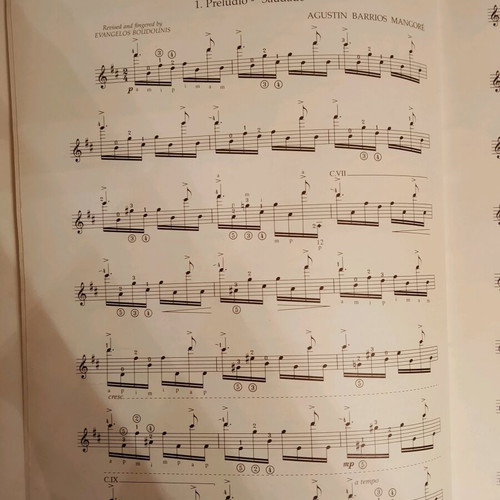 Recital No 9 for solo guitar used