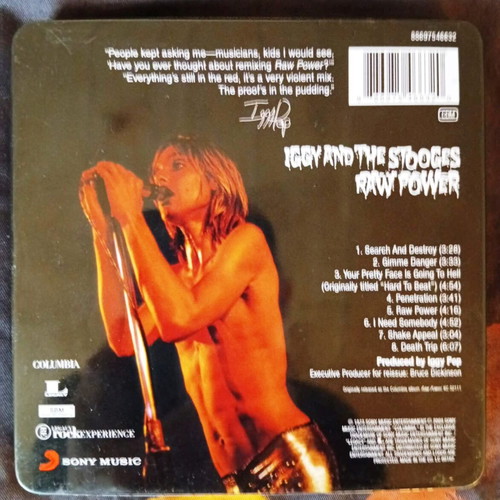 Iggy and The Stooges Raw Power album used, rock genre, metal case