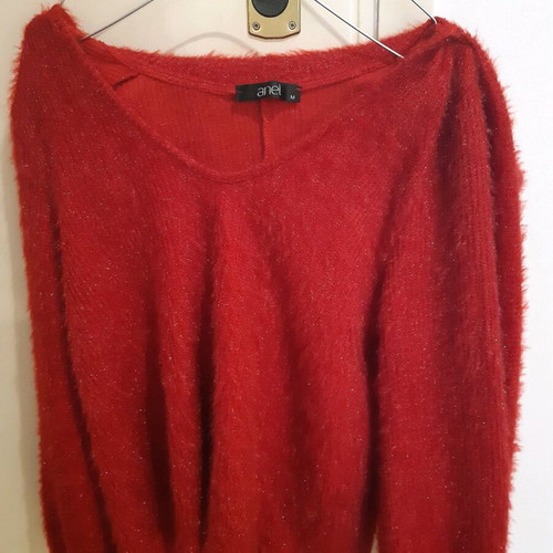 Anel pullover like new, red, size M