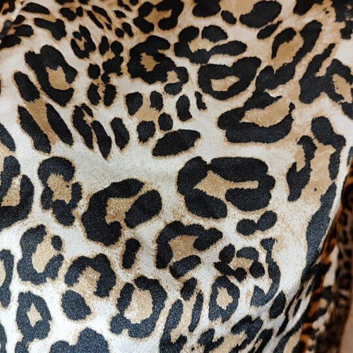 Animal Print Kimono new, satin fabric, one size