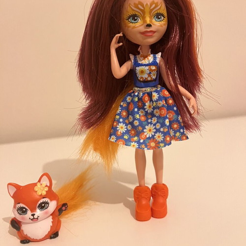 Enchantimals Mattel Felicity Fox & Flick doll used