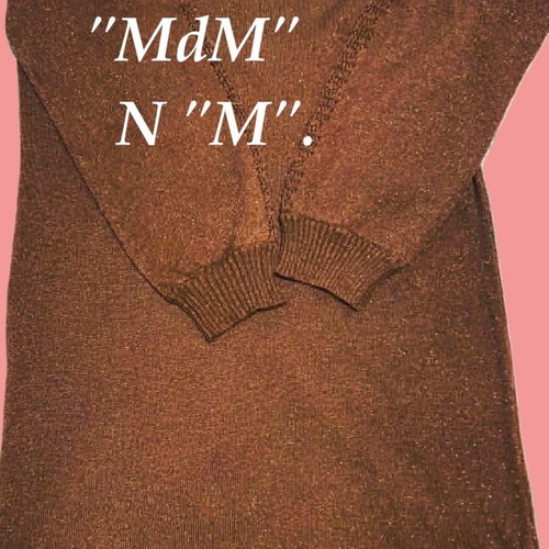 MdM blouse dress new, knitted brown size M