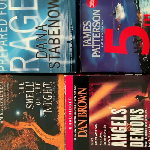 Mystery and crime audiobooks like new, set of 4