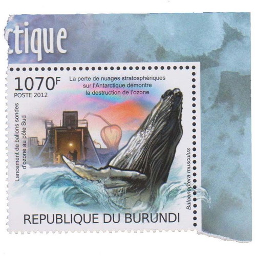 Burundi Destruction of the Antarctic 2012 stamp new