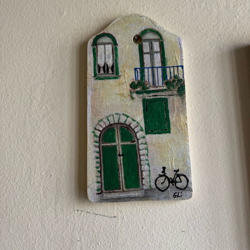 Decoupage frame new handmade with painting