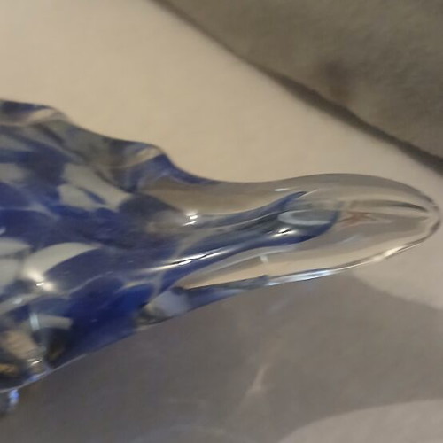 Decorative blown glass swan