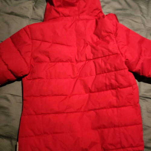 Trespass kids jacket used, waterproof and windproof, red, XS