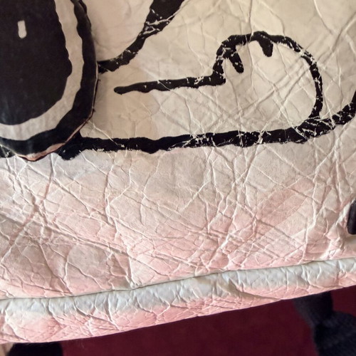 Snoopy kids backpack used, black and white