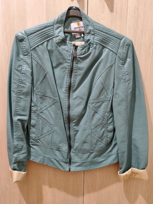 Attrattivo biker jacket καινούριο, μέγεθος Large, πράσινο ανοιχτό
