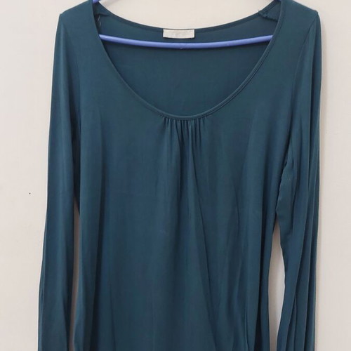 Promod women's shirt size M like new, blue and green