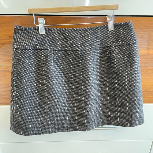 Exaltation pleated skirt and Motivi cropped cardigan set like new, gray
