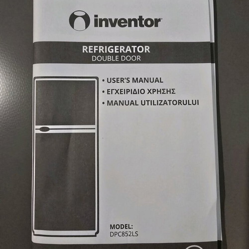 Inventor DPC852LS fridge 85L inox like new