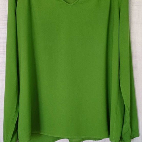 Esprit Women's Long-Sleeve Green Blouse Like New Size M