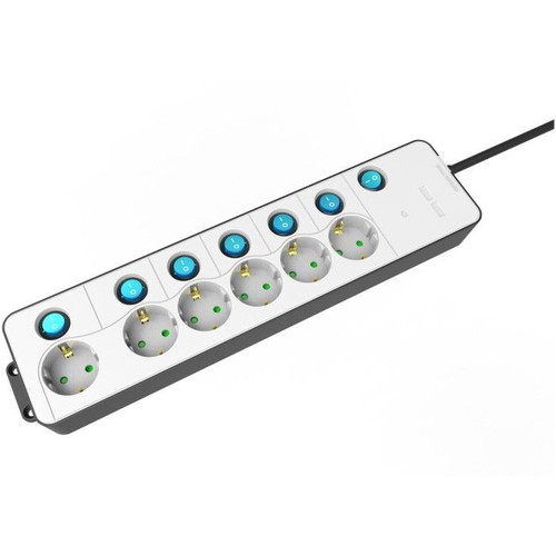 Entac Power Strip 6 Sockets with Individual Switches 3G1.5 1.5m new